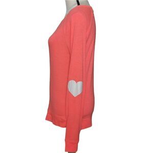 Aeropostle sweater with heart elbow patch hearts